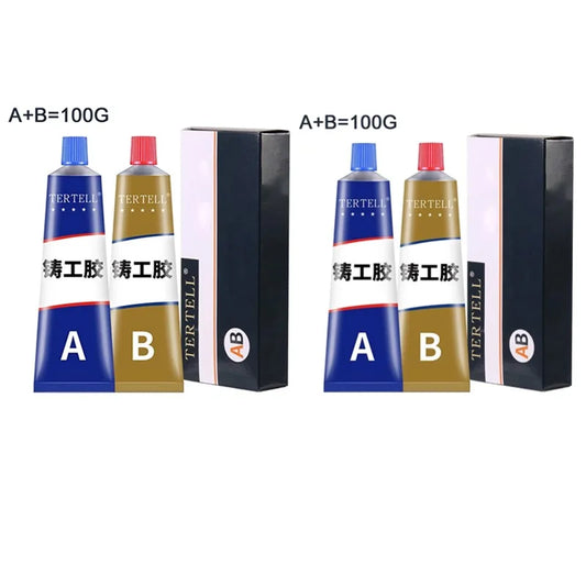 Cold Welding Glue Metal Repair Adhesive Heat Resistance AB Sealant High Strength Magic Plastic Repair Casting Adhesive Agent