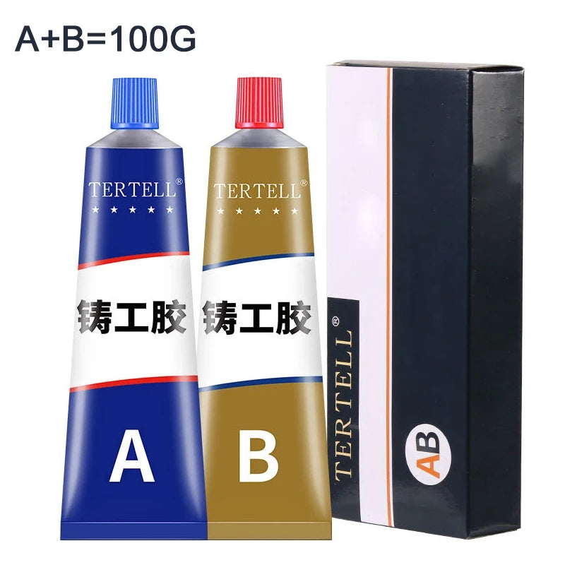 Cold Welding Glue Metal Repair Adhesive Heat Resistance AB Sealant High Strength Magic Plastic Repair Casting Adhesive Agent